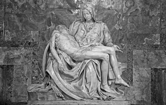 Michelangelo's Pieta = St Peter's Basilica Rome