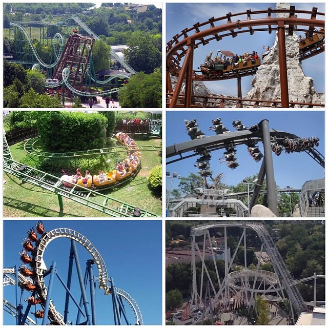 All 7 coasters of Gardaland (My home park) #Gardaland #Italy #AmusementPark #RollerCoaster #Coaster #Vekoma #BolligerAndMabillard #Pinfari #SeSworldwide #LoopingCoaster #ScreamingSquirrel #DiveCoaster #SuspendedLoopingCoaster #MineTrainCoaster #Caterpilla