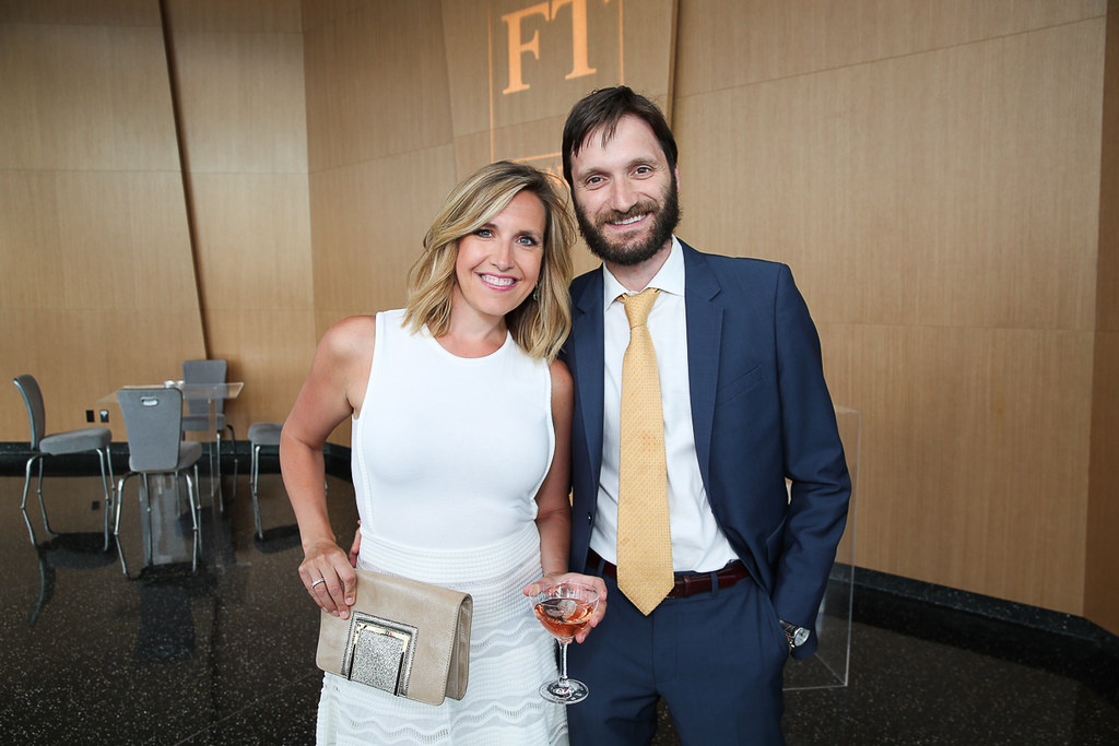 Poppy Harlow and Sinisa Babcic by Financial Times photos. 