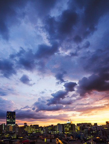 tokyo sky cloud sunset twilight urban zd city
