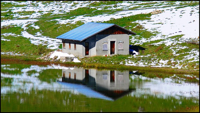 Alpensee - Hütte