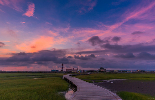 sunrise dawn wetlands taichung 台中 日出 高美 火燒雲 高美濕地