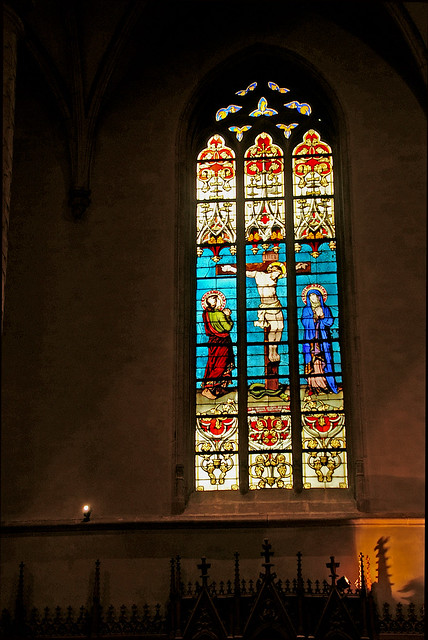 Glas-in-lood in Notre Dame