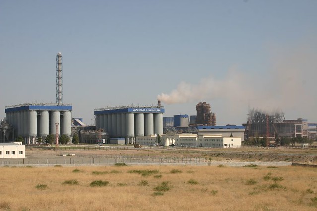 Azeraluminium factory outside Ganca, Western Azerbaijan