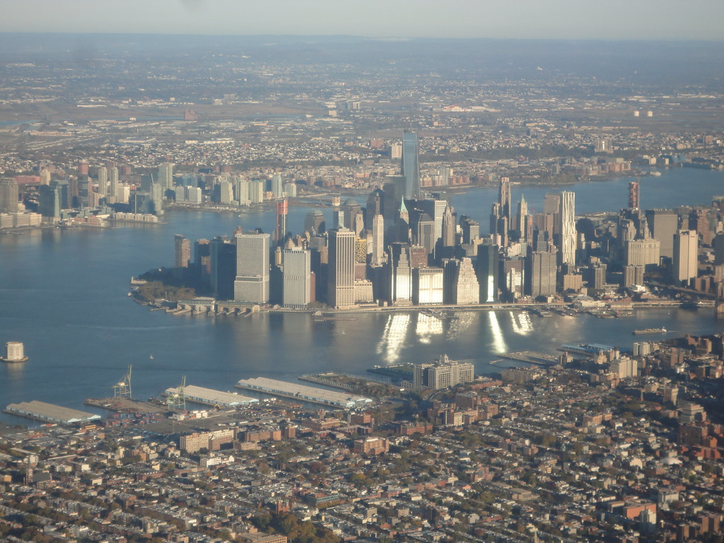 Manhattan from a Plane