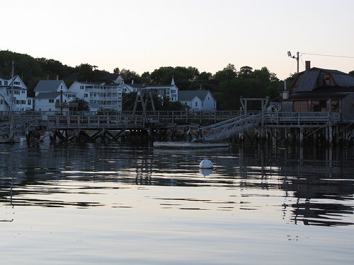 maine boothbayharbor boats sunset