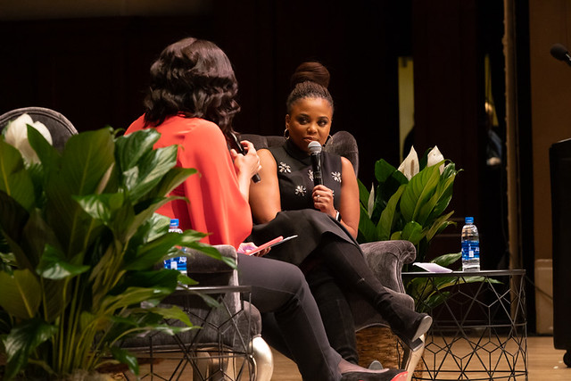 Photo of the Day for January 24, 2019: The MLK Jr. Tribute program included a conversation with Jemele Hill and Kimberly Gill. An inspirational way to end a very powerful morning.