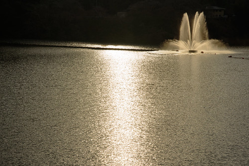 japan 奈良県 月ヶ瀬 湖 lake 夕景 sunset