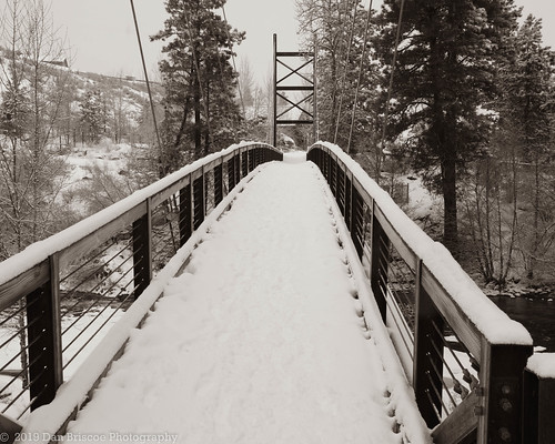 bridge winthrop snow winter