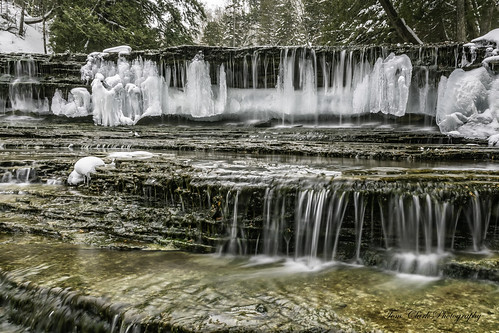 waterfalls waterfall nikoncamera nikon michiganwonderland autrainfalls winter ice snow stream michiganriver puremichigan 2019