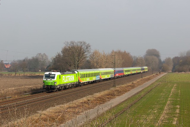 Railpool/Flixtrain 193 813 mit FLX 1803 Hamburg -Köln in Münster