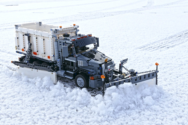 RBI de recette 42078 Belly Dump Caravane autoconstruction Mack Anthem MOC LEGO ® Pierres 