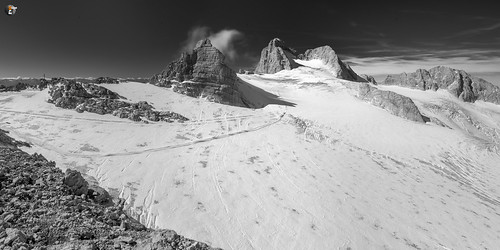 dachsteingebirge österreich europa monochrome panorama dachstein alpen oberösterreich gletscher 2x1 langzeitbelichtung steiermark alps austria dachsteinmountains europe styria glacier longexposure longtimeexposure obertraun at