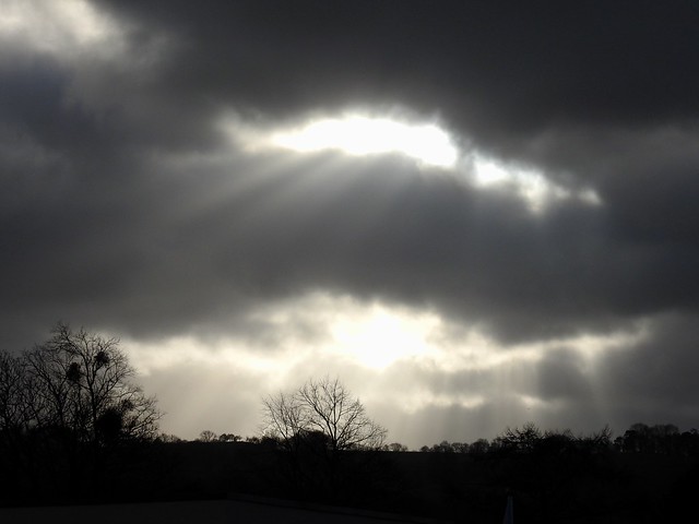 Clouds & Sun, Hay-on-Wye, Powys 8 January 2019