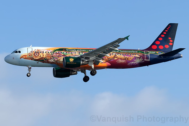OO-SNF Brussels Airlines Home of Tomorrowland Special Scheme Arrecife Airport Lanzarote
