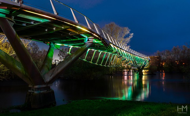 The Living Bridge crossing the River Shannon