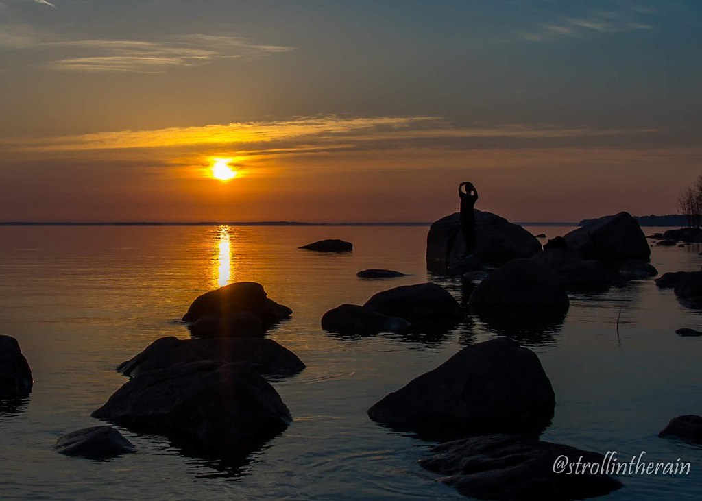 A man standing on a stone looking at the sunrise in Awenda Provincial Park.
Instagram: @strollintherain
strollintherain.com