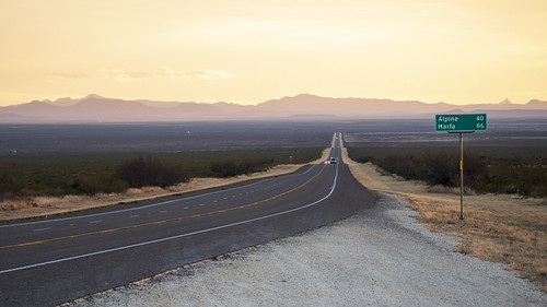 Long stretch of highway in West Texas | by joncutrer