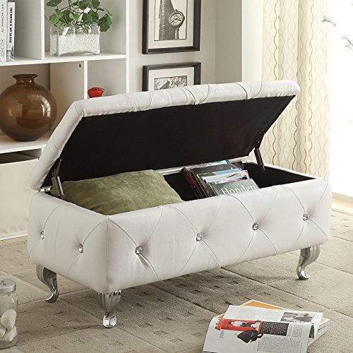 AC Pacific White Crystal Tufted Storage Bench Review