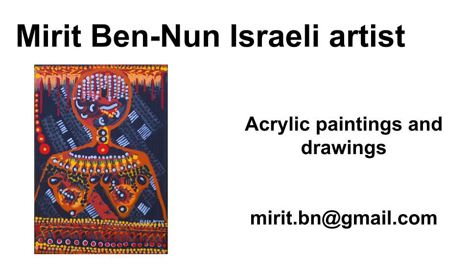 Always behind a mask Mirit Ben-Nun talented artist from Israel