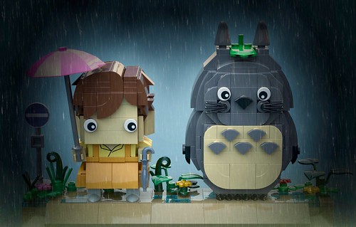 Totoro & Satsuki - BrickHeadz Moc