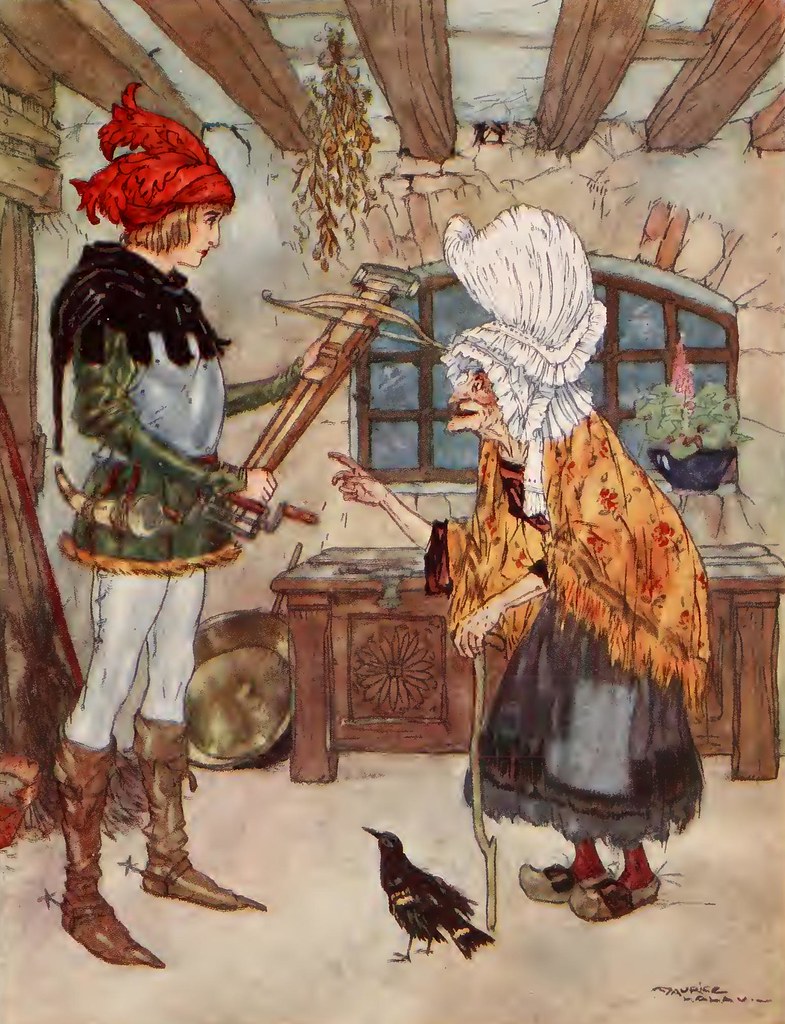 "Grandmother's Fairy Tales 8" by thecmn is marked with Public Domain Mark 1.0. To view the terms, visit https://creativecommons.org/publicdomain/mark/1.0/?ref=openverse.