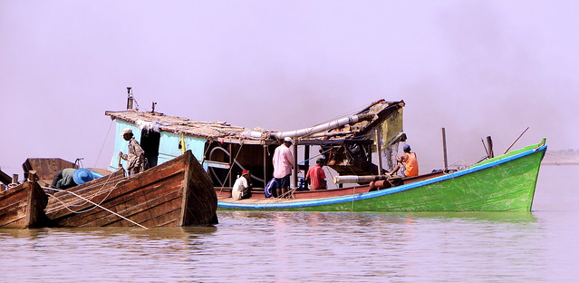 Working Boats in Myanmar