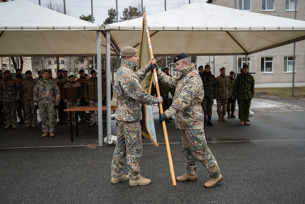Sauszemes spēku Mehanizētās kājnieku brigādes 2. mehanizētā kājnieku bataljona komandiera svinīgā maiņas ceremonija