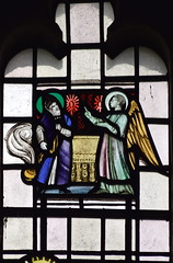 The angel and Zechariah in the temple (Margaret Edith Aldrich Rope, 1959)
