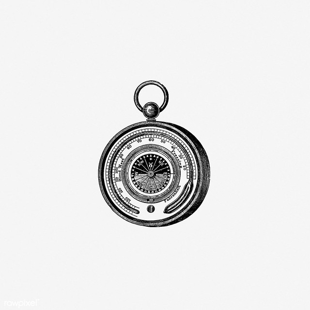 Aneroid barometer vintage style