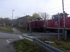 18-EMN V211 01 & EfW 360 588-8 Bahnübergang in Eschenau (Obersulm Kr. Heilbronn)