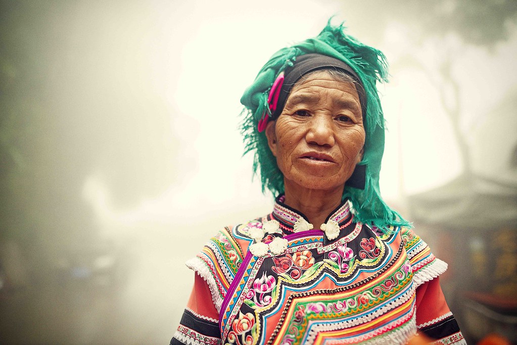 A portrait of Yuanyan local woman