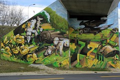 Graffiti - Le viaduc de Cery - Fleur-de-Lys, à Prilly