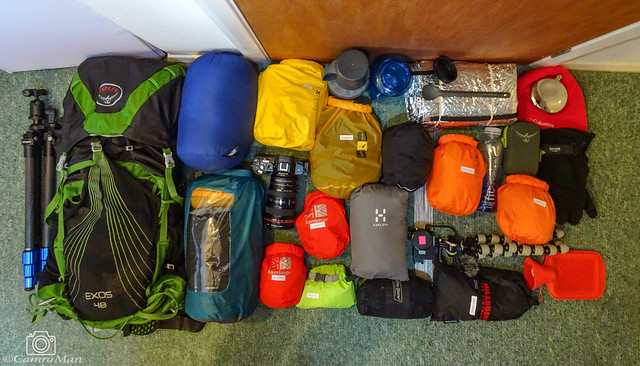 What's in my Wild Camping Rucksack.