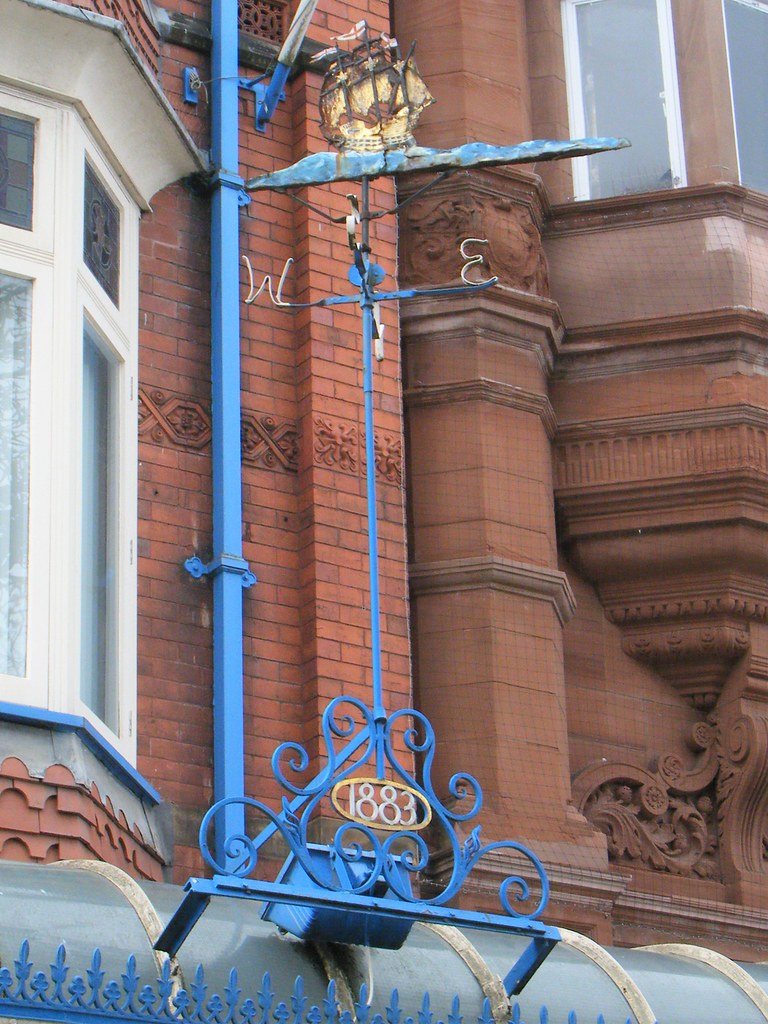 Weather vane on Lord Street, Southport