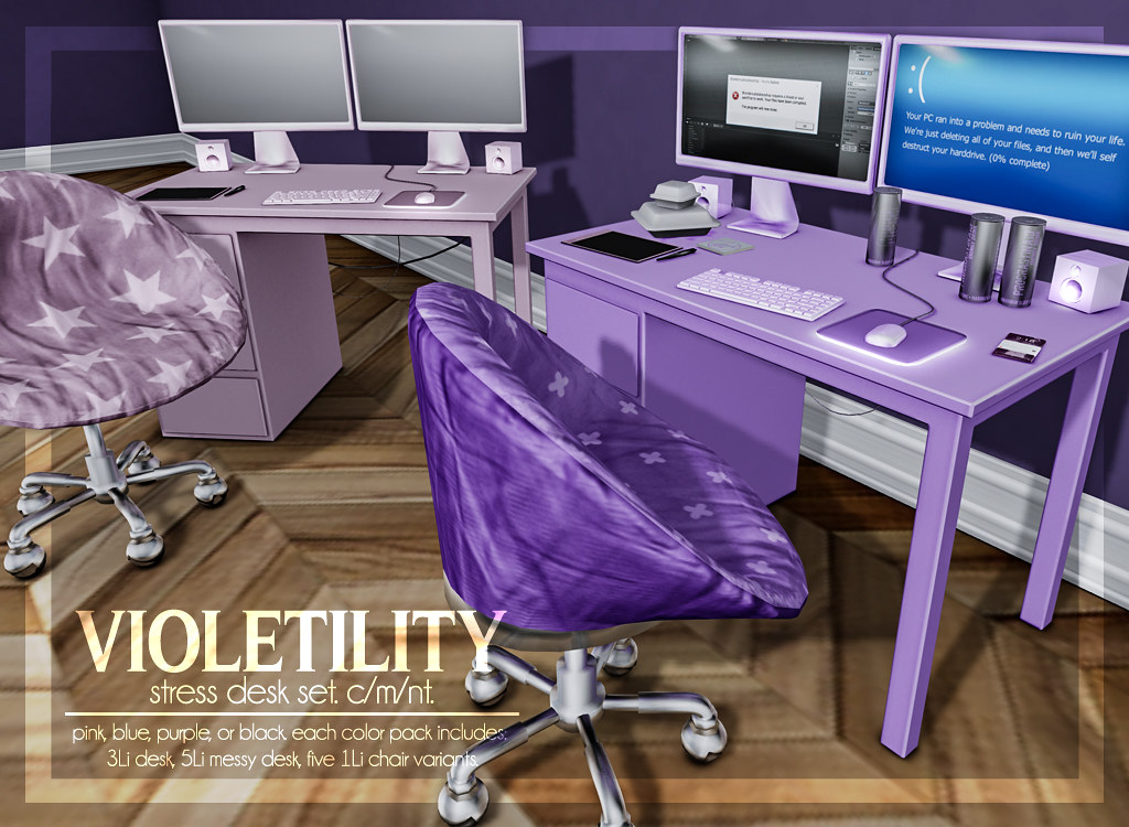 Violetility Stress Desk Sets New At Bloom The Stress De Flickr