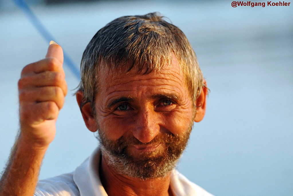 Friendly  fisherman:- Albania