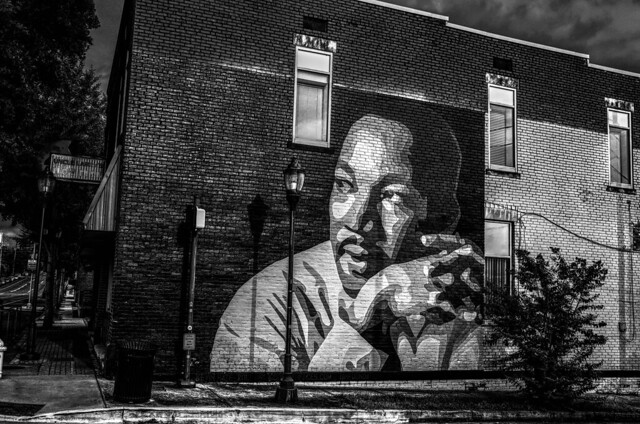 The Dr. Martin Luther King, Jr mural on MLK Boulevard in Chattanooga