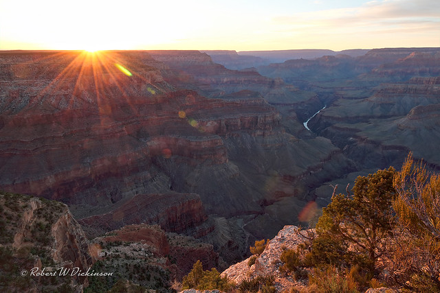 Grand Canyon Sunset, April 2017 in HDR II