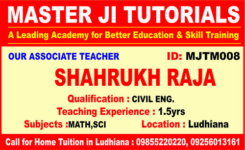 Master Ji Tutorials | Home Tuitions | Ludhiana | Best Home Tutors in Ludhiana | Our Proud Teacher | | by Jagdeep Singh Likhari Mittar