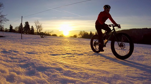 winter snow fatbike ride 24022019 sunrise