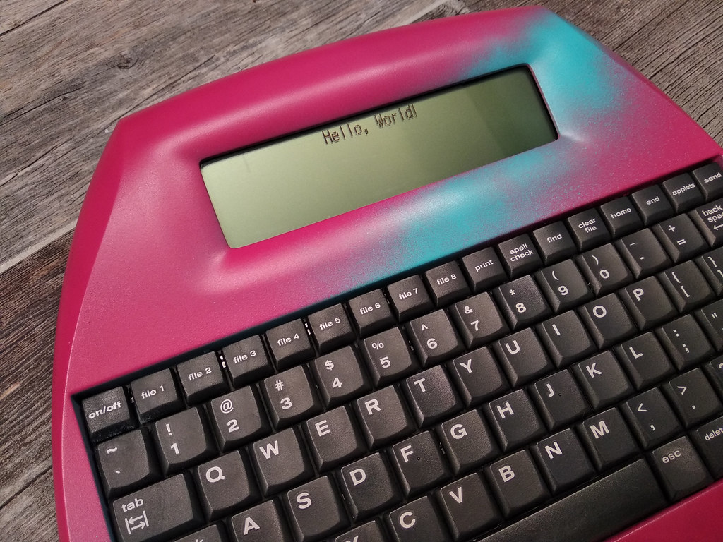 Alphasmart Modifications Alphamsmart Neo2 - Custom Paint Job | The fever-dream, compl… | Flickr