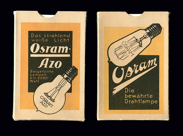 Werbegeschenk von Osram, ein Kartenspiel