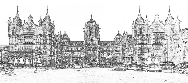 India - Maharashtra - Mumbai - Chhatrapati Shivaji Terminus (CST) Railway Station - 2g