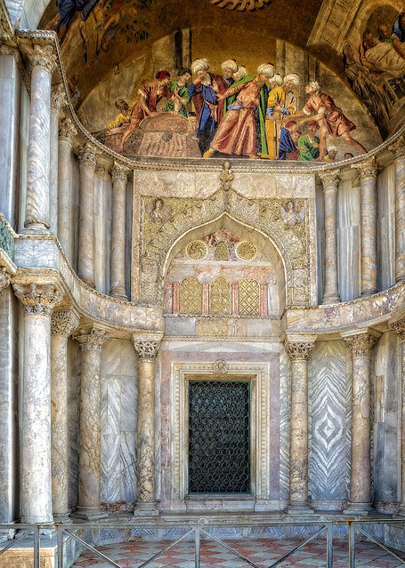 Far right portal of Basilica San Marco