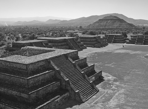 teotihuacan mexico messico pyramid piramide pyramidofthesun montagne paesaggio biancoenero bw blackandwhite blancoynegro