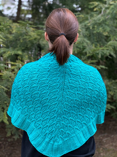 Lizwake’s test knit of Dwell by Nicole Clark - knit using Malabrigo Rios