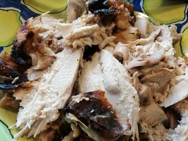Roast chicken with honey, black pepper and fish sauce