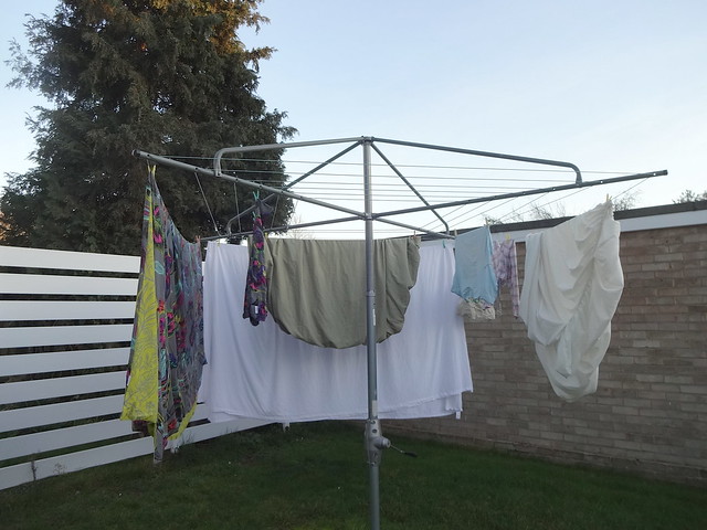 Drying outside