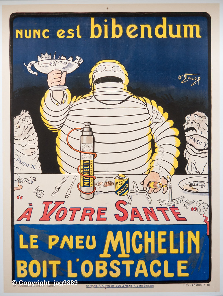 Ampere sol Alle Bibendum, The Michelin Man" Poster (ca 1900) by O`Galop, … | Flickr